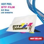 DTF Hot Peel A3 Size Film (100 Sheets)