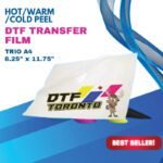 DTF Trio A4 8.25x11.75" Transfer Film (Hot/Warm/Cold Peel)