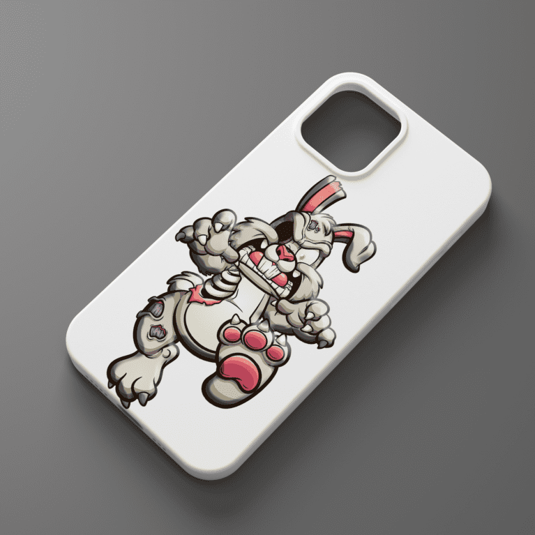 Zombie Bunny-Easter Phone Sticker