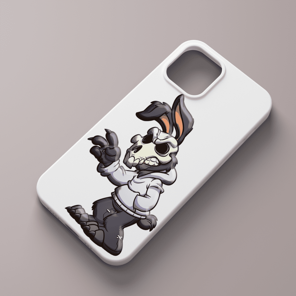 Skull Bunny-Easter Phone Sticker