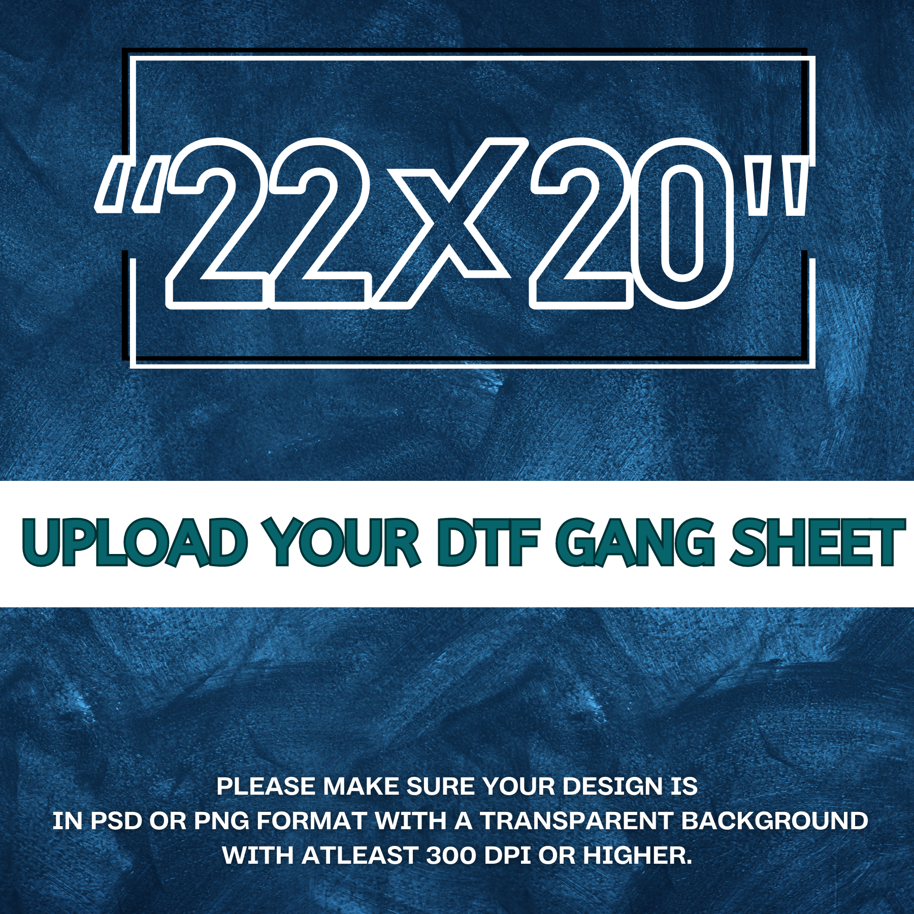 22 x 20 dtf gang sheet